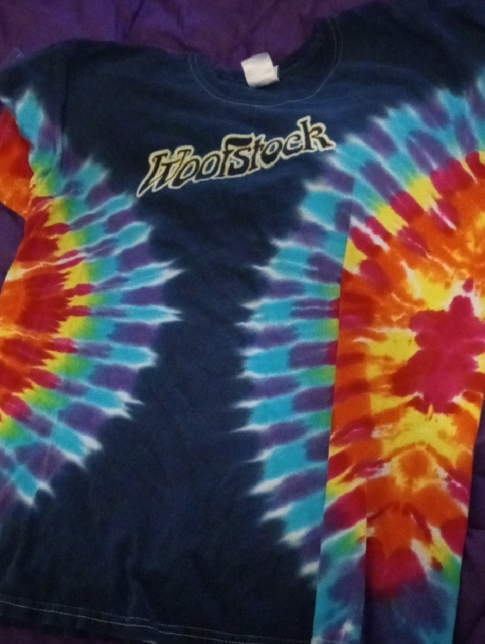 Woofstock Tie-Dye Kids T-Shirt in Multi-Color